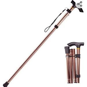 ADJUSTABLE METAL FOLDING CANE